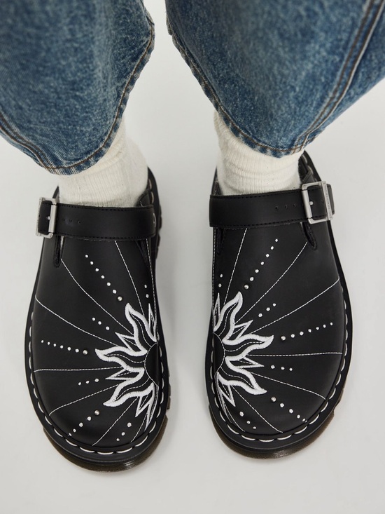 Dr. Martens Shoes - Dr Martins Black Solar Flare Mules